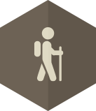 hiking icon