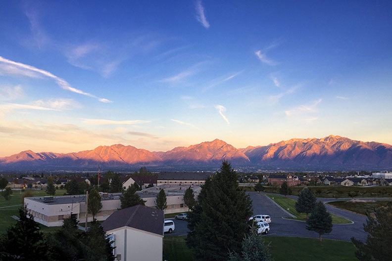 Campus photo roof POV